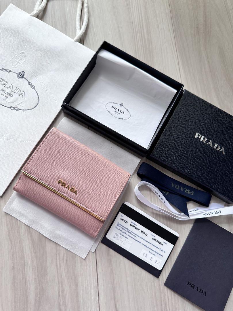PRADA✨付属品完備 バイカラー サフィアーノ メタルロゴ 2点