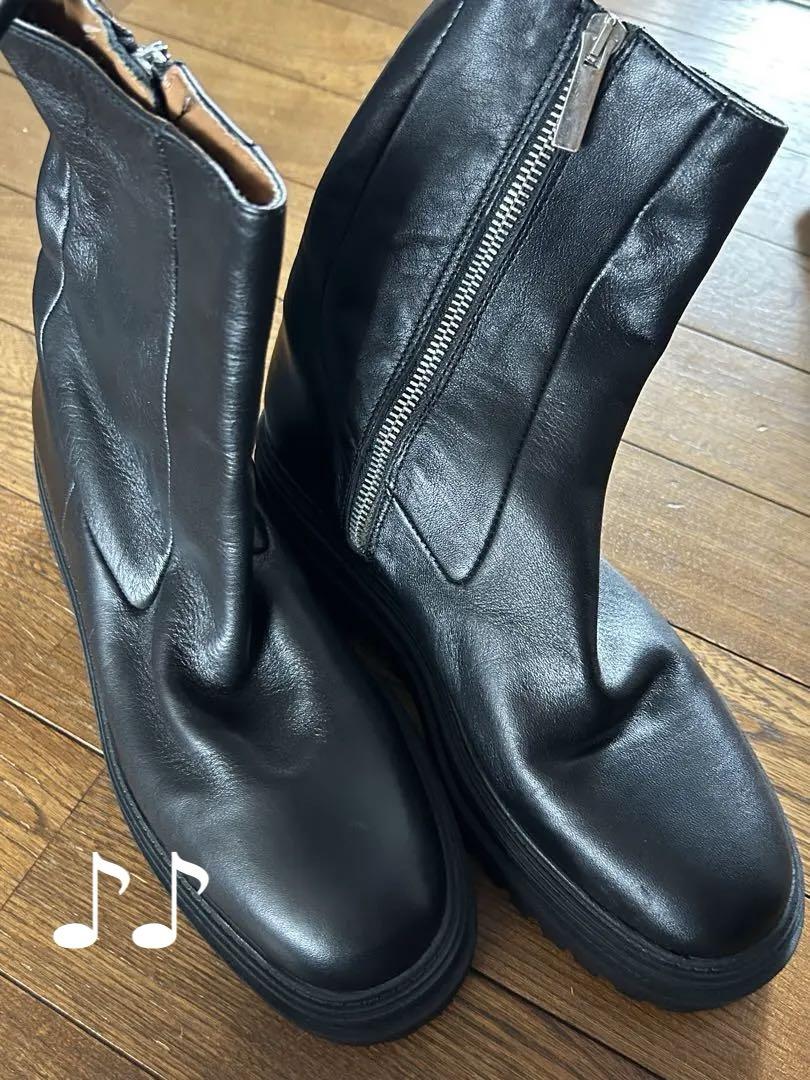 ZARA サイドジップブーツ　37