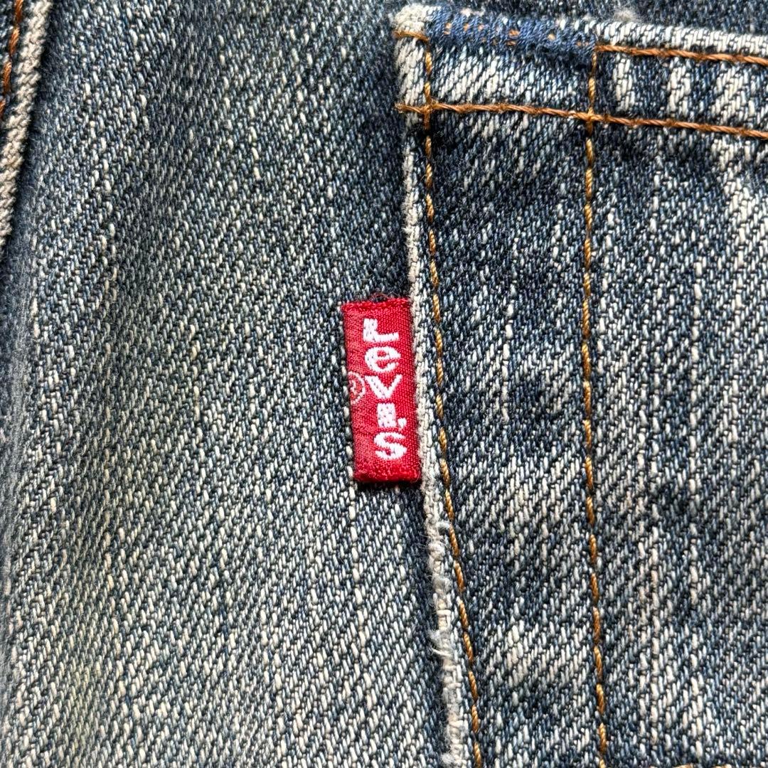 Levi's 504 ワイドデニムパンツ　鬼ヒゲ　フェード　y2k