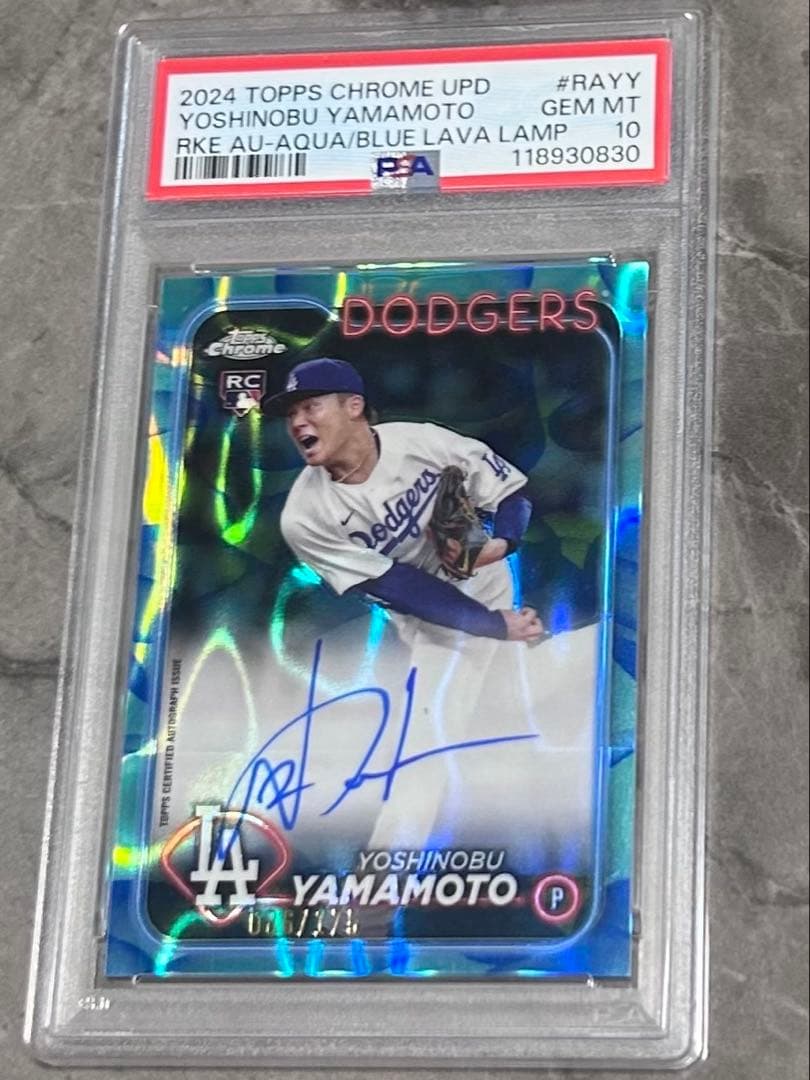 山本由伸 175枚 直筆サインカード PSA10鑑定 ドジャース MLB