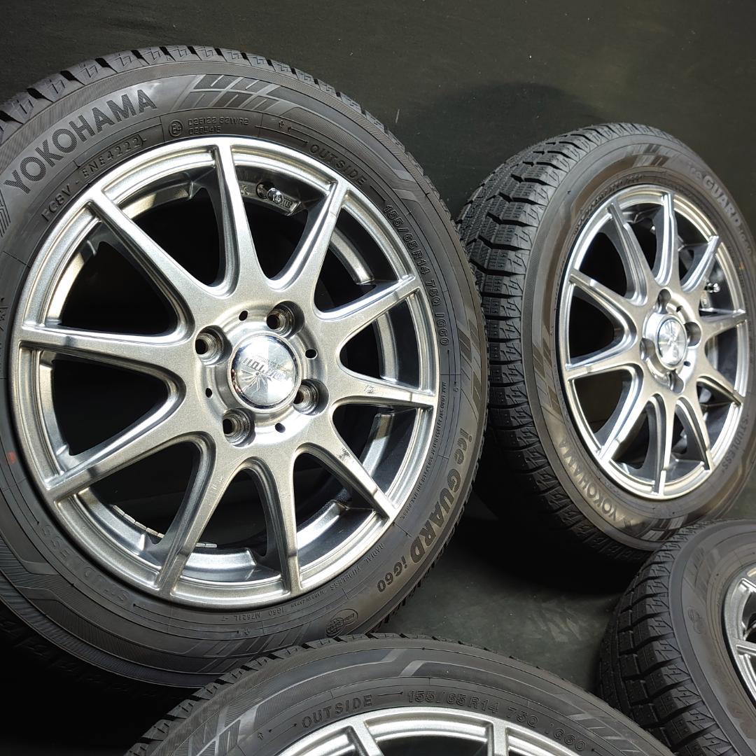 社外アルミ 155/65R14 タント N-BOX ONE ワゴンR ルークス