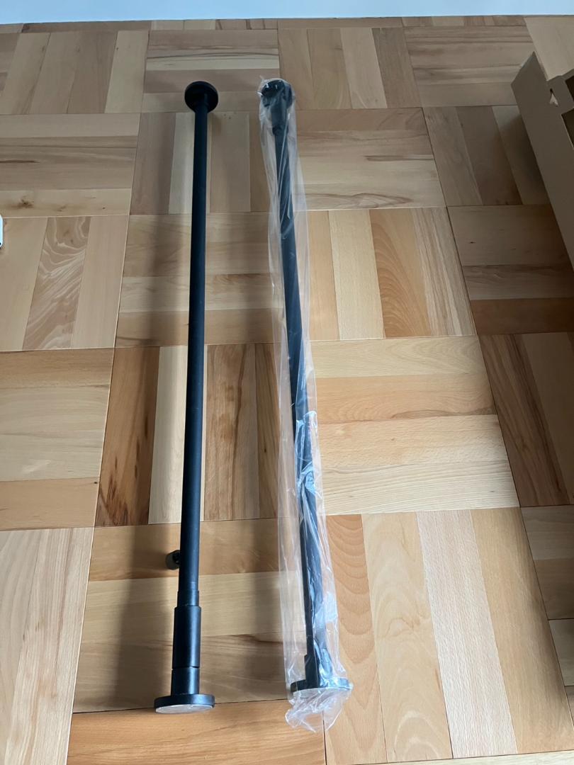 ドローアライン Tension Rod B Black 115～190cm　2本