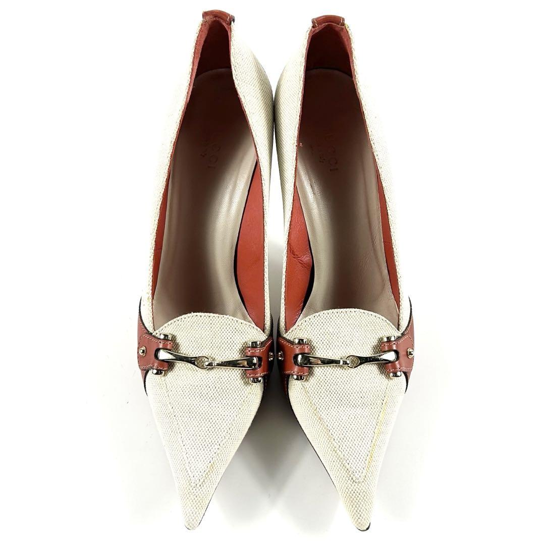 【良品】GUCCI ホースビット パンプス シューズ ヒール ビンテージ 人気