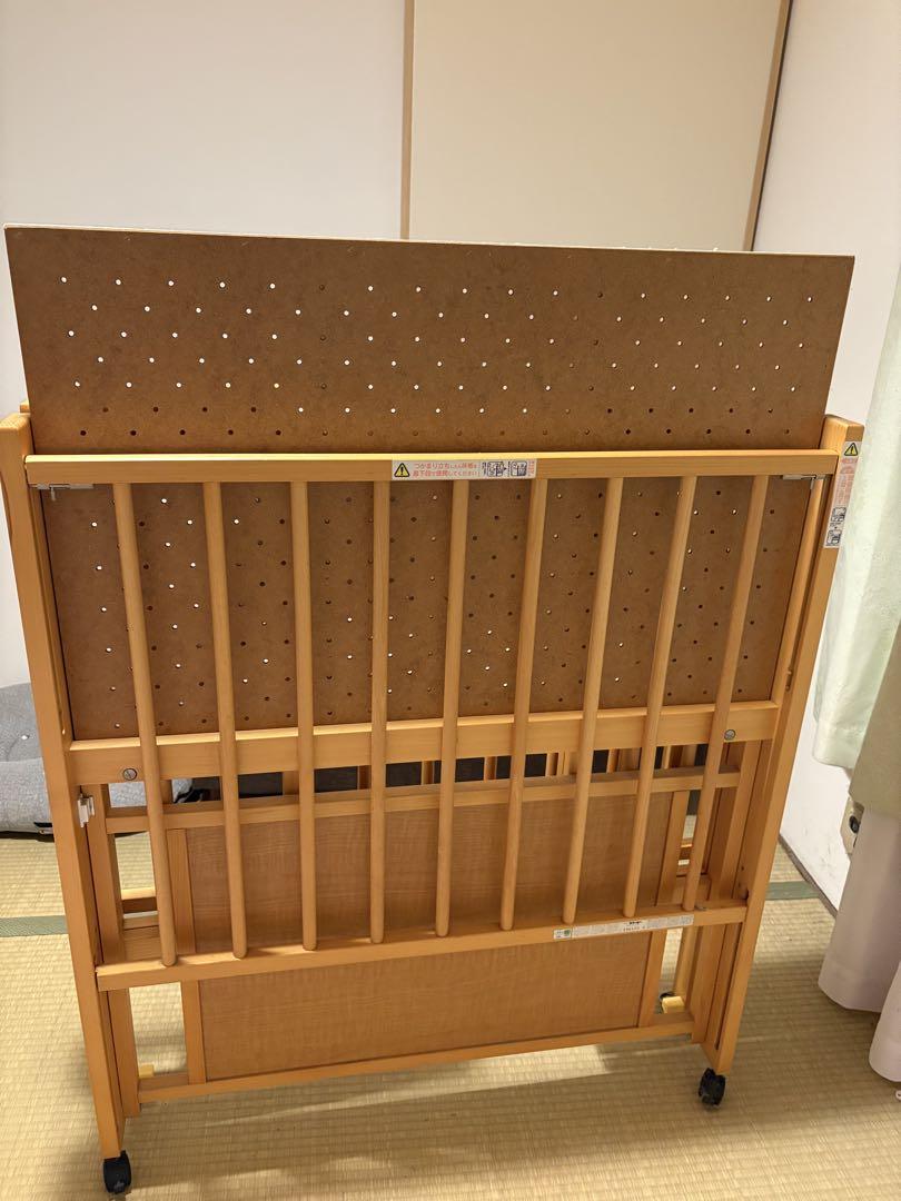 石崎家具　スリーピーベビー　ミニ ワンタッチ　ハイベッド　プチ　ナチュラル