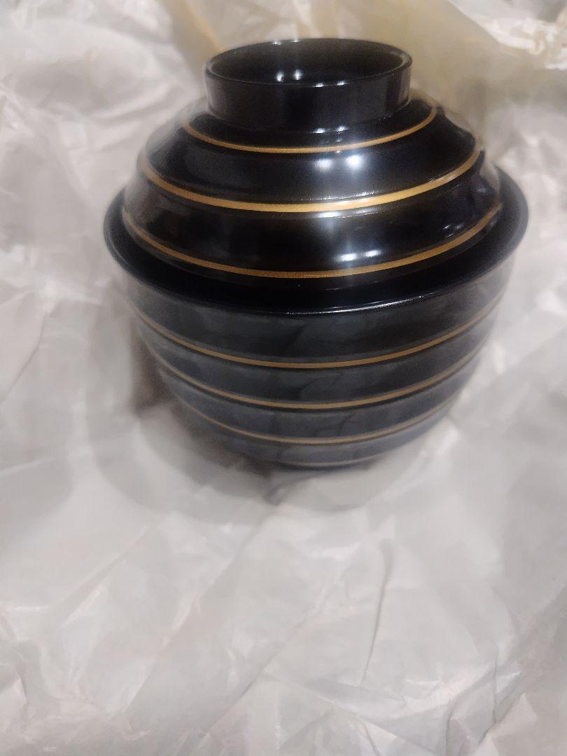 たち吉 吸物椀 黒 ゴールド 金