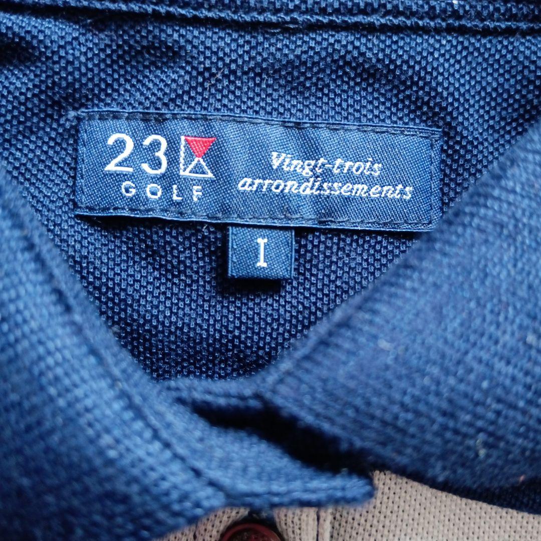23 GOLF ミッキーマウス ポロシャツ サイズI ネイビー