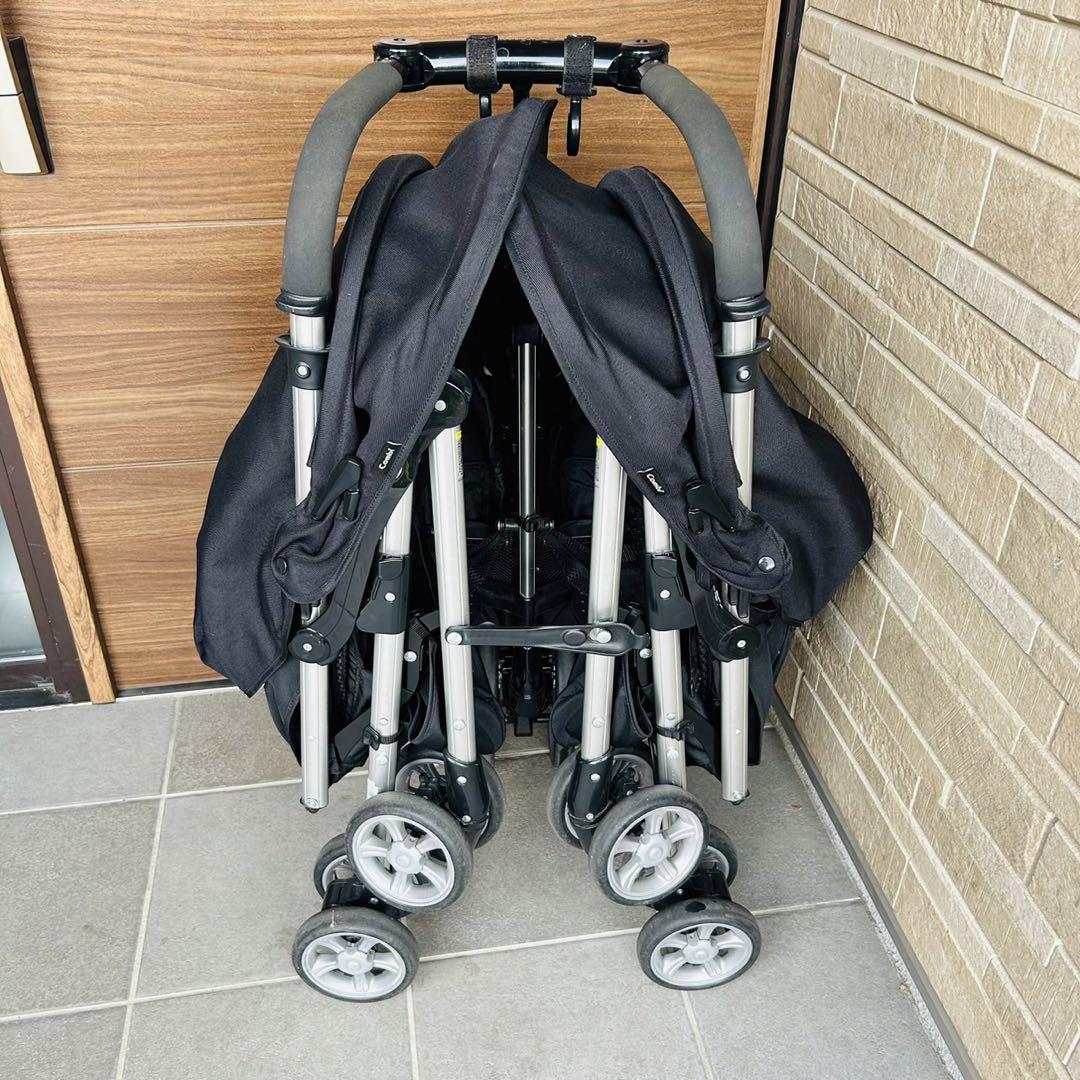 コンビ combi ベビーカー ツインスピン GC ブラック 双子用