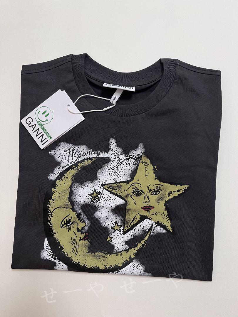 GANNI 月と星 グラフィック Tシャツ GANNI 月と星のグラフィックTシャツ - メルカリ