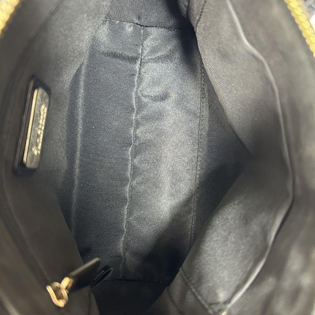 【極美品/カード付】フルラ テッサ S 2way ショルダーバッグ レザー 黒