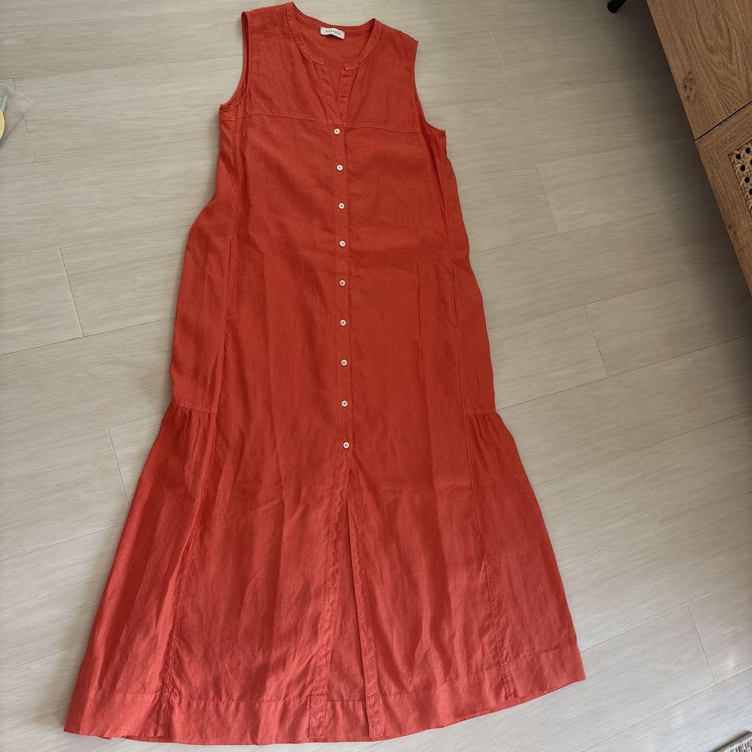 ROSSO35 ノースリーブワンピース オレンジ