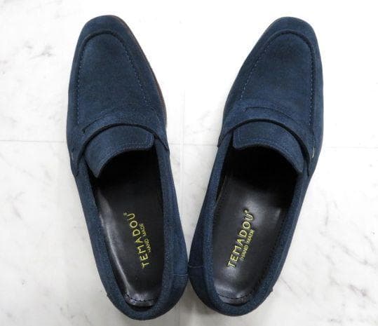 TEMADOU ハンドメイド モカシン NAVY/43/1716-N23 TEMADOU ハンドメイド モカシン NAVY/43/1716-N23