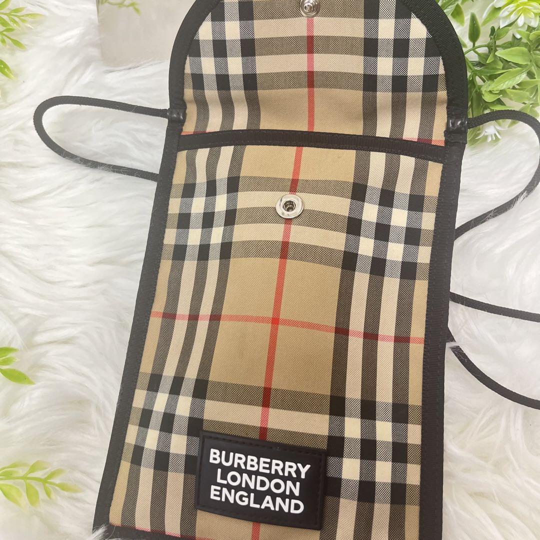 BURBERRY バーバリー ロンドン ノバチェック スマホショルダー