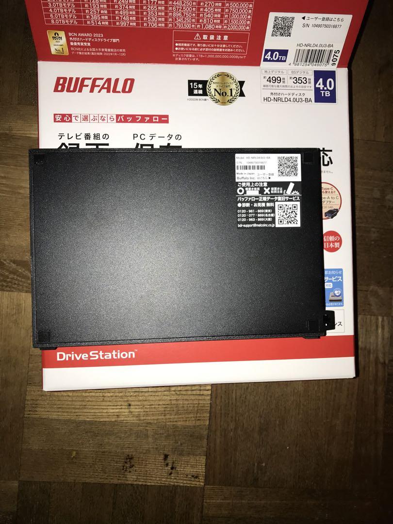 外付けハードディスク HDD BUFFALO DriveStation 4TB