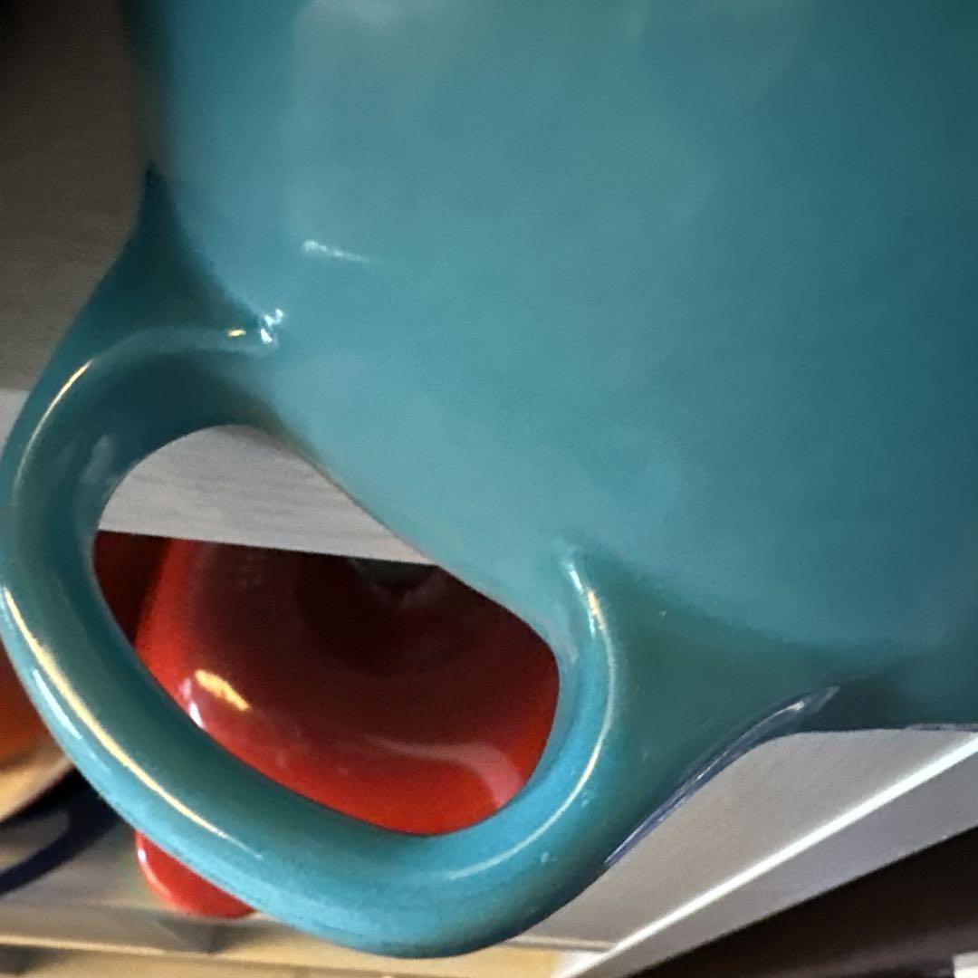 美品　LE CREUSET ターコイズ 両手鍋 16インチ