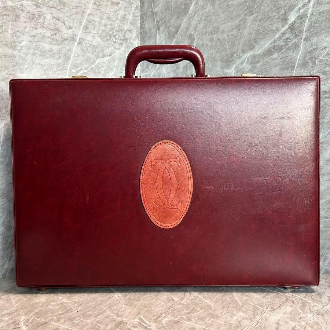 ✨美品　Cartier カルティエ　アタッシュケース　　　マストライン　ゴールド