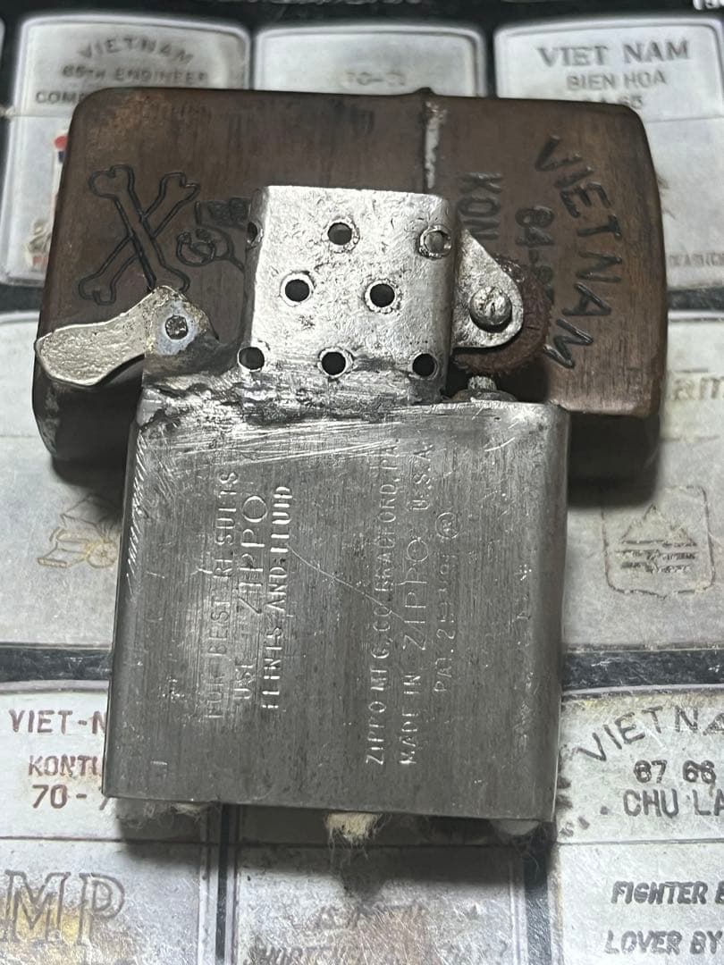 【ベトナムZIPPO】本物 1959年製ベトナムジッポー「髑髏」KONTUM 【ベトナムZIPPO】本物 1959年製ベトナムジッポー「髑髏」KONTUM