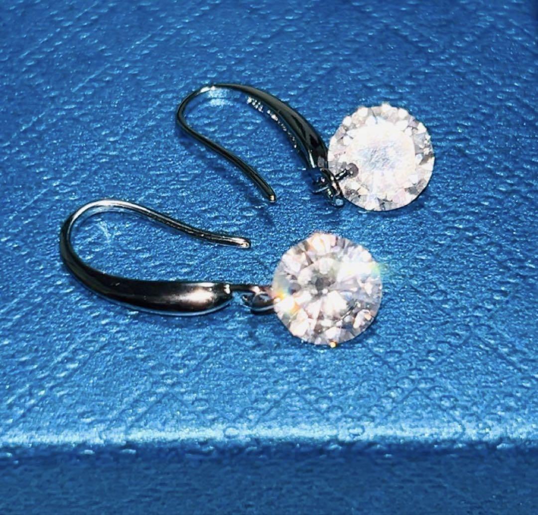 新作ウエア プラチナ 匿名配送 3.74ct アレルギー対応 ダイヤモンドピアス アクセサリー
