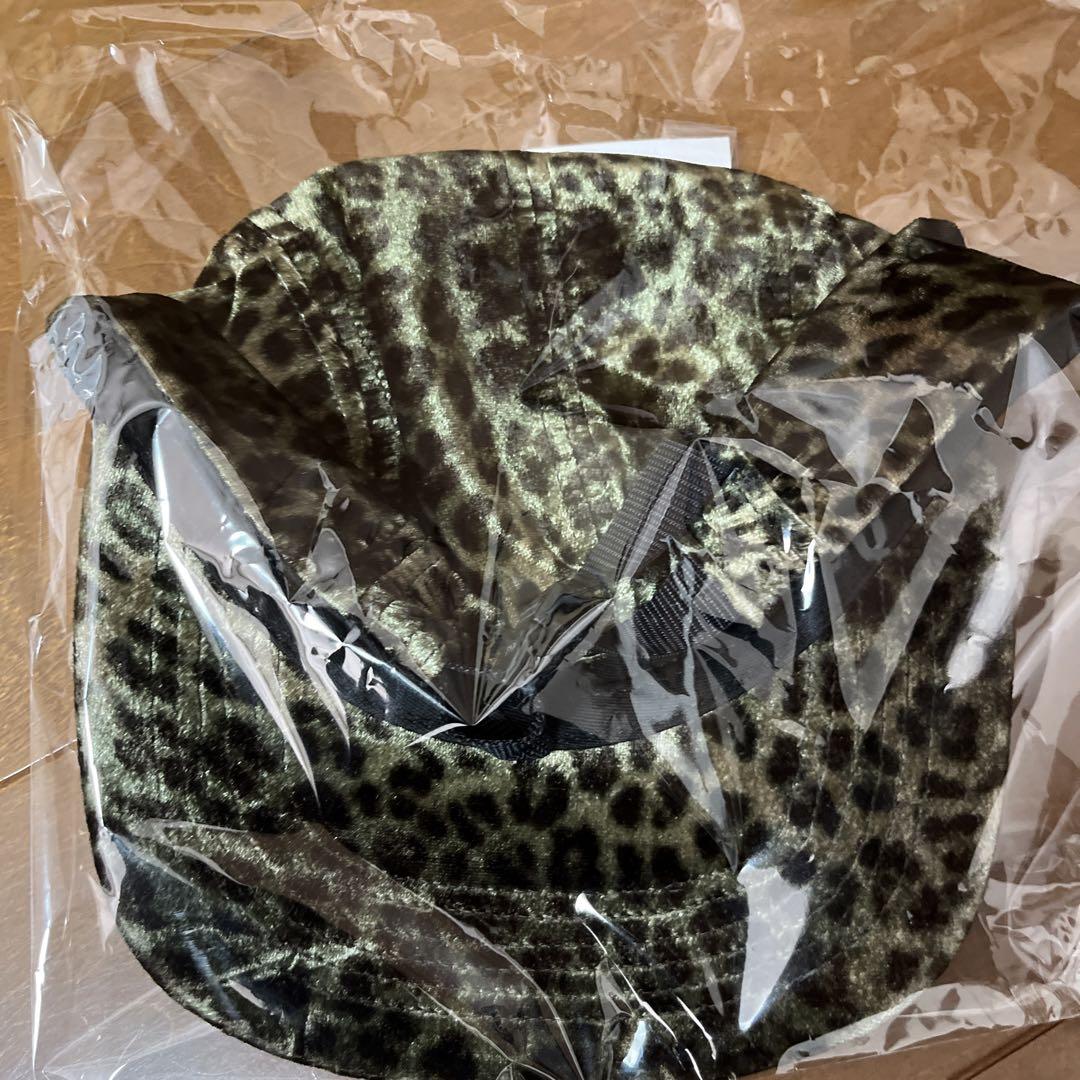 Supreme Leopard Velvet Camp Cap Olive メンズ