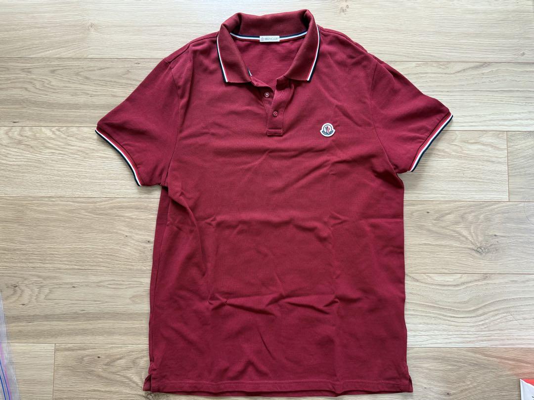 Moncler モンクレール　ポロシャツ　赤　レッド モンクレール ポロシャツ 赤 S - メルカリ