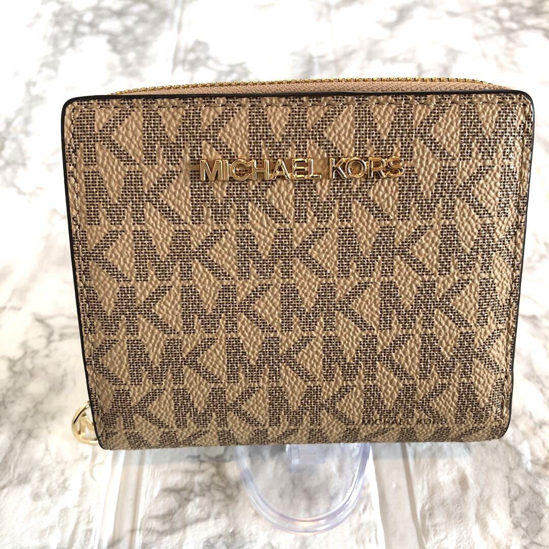 【専用】MICHAEL KORS ジップチャームウォレット キャメル