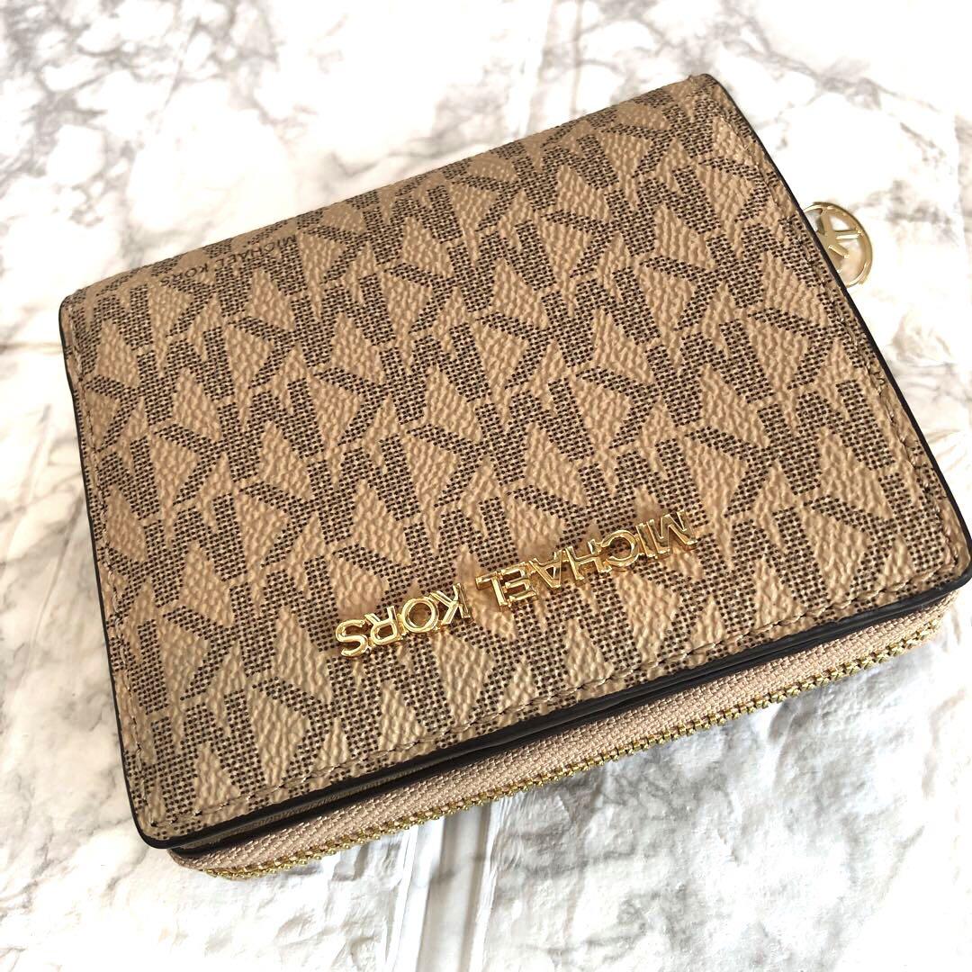 【専用】MICHAEL KORS ジップチャームウォレット キャメル