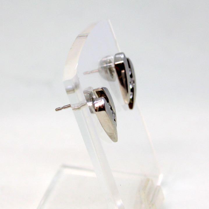 美品 pt900ピアス プラチナ ダイヤ 0.12ct 3.9g P103