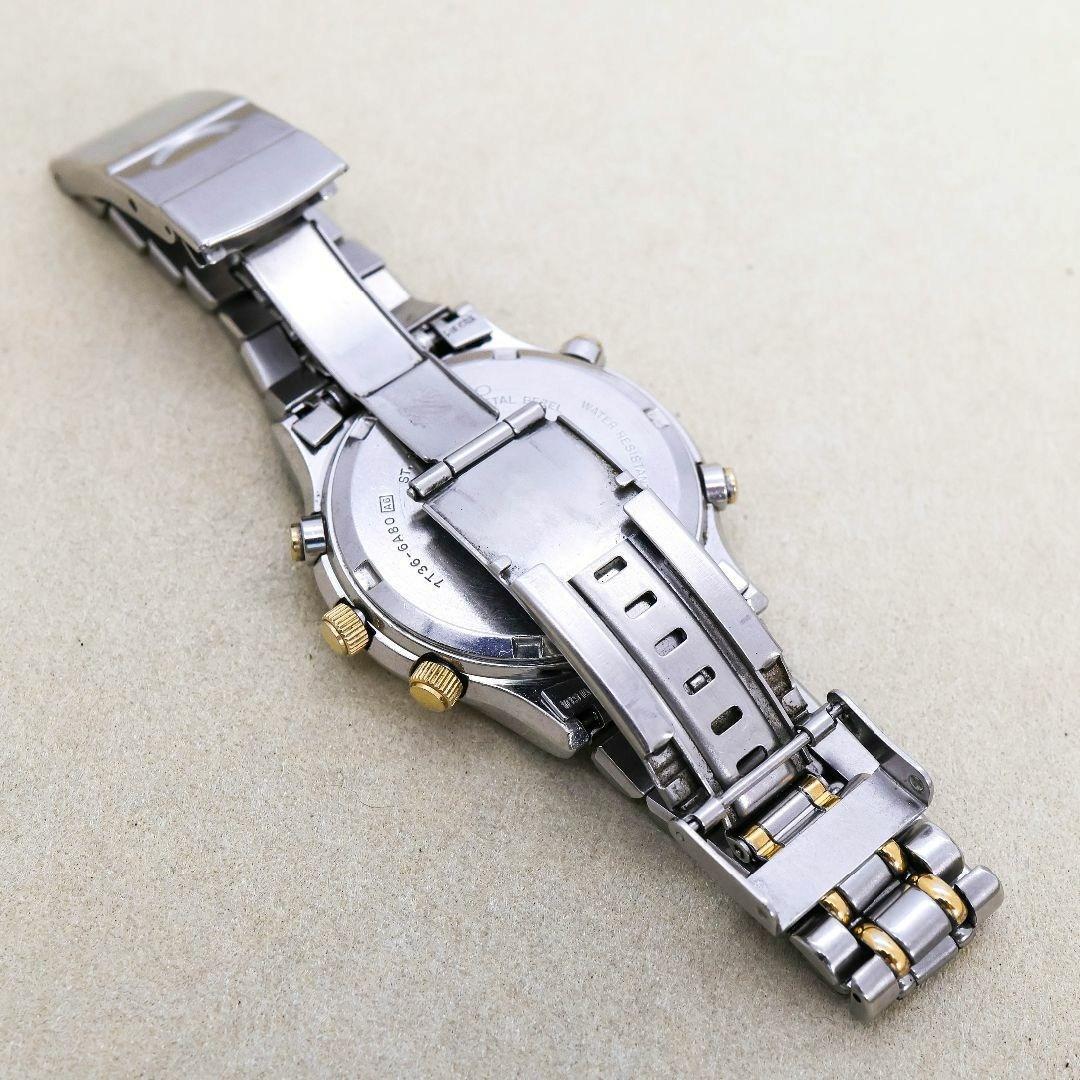 稼働 SEIKO 腕時計 ムーンフェイズ クロノグラフ デイト 1450