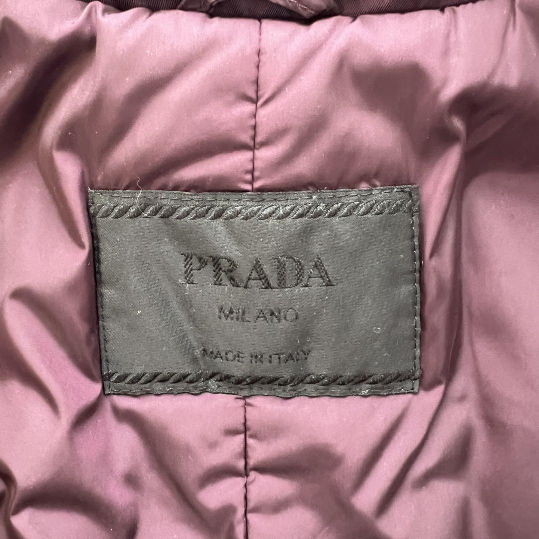 PRADA プラダ トレンチコート ナイロン パープル B592