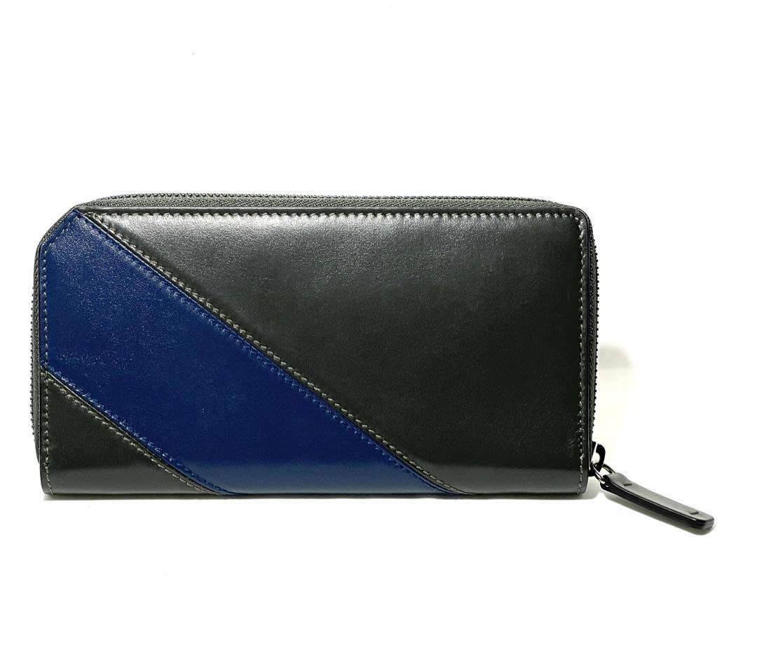 ひし型 新品未使用品JIMMY CHOO ラウンドファスナー 長財布 ABIKO 正規