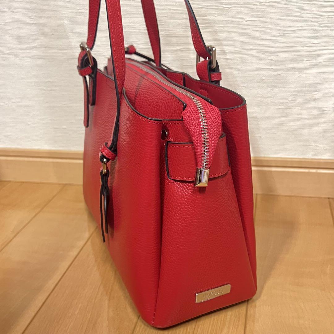 BARCOS バルコス ハンドバッグ ショルダーバッグ 赤 未使用品