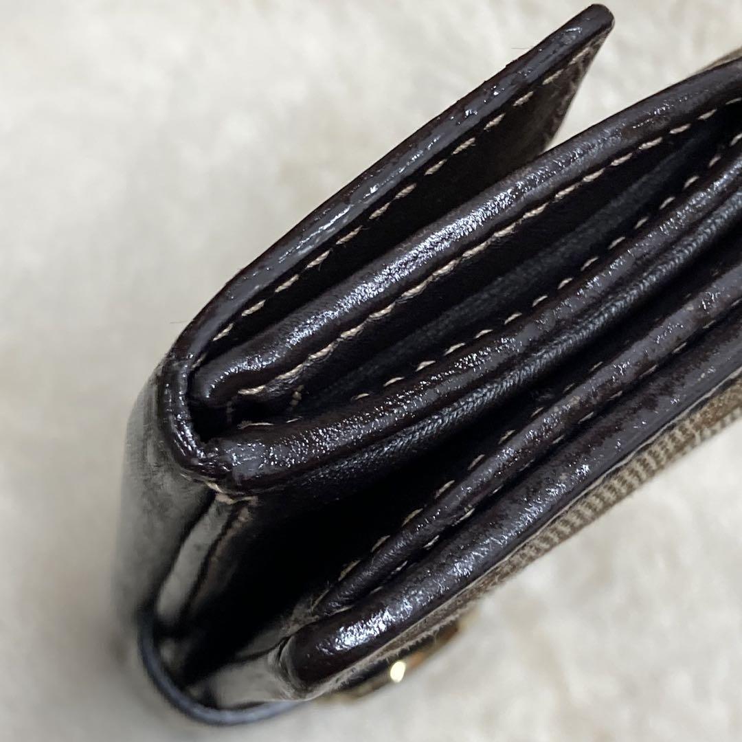 GUCCI グッチ GGキャンバス 長財布 ラブリーハート ロゴ金具 ブラウン