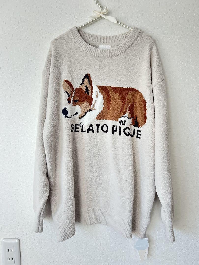 新品未使用 タグ付きGELATO PIQUE コーギー刺繍ルームウェア