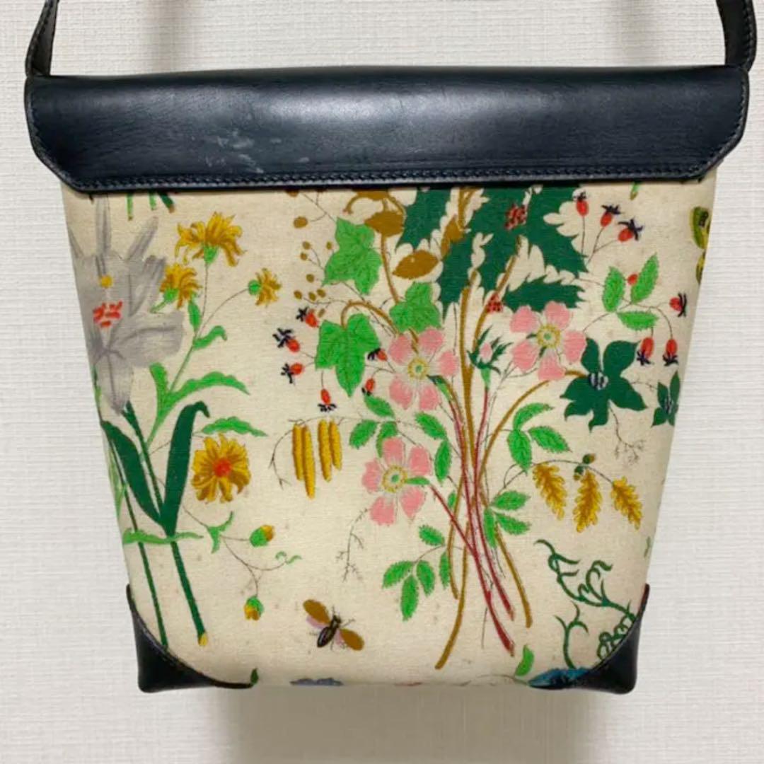 レア GUCCI オールドグッチ ショルダーバッグ フローラ