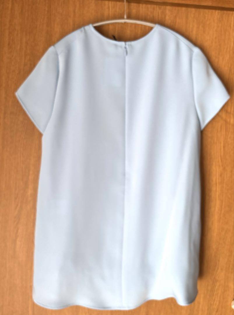 新品◆YOKOCHAN ◆ ハーフスリーブフロントフリルブラウス◆ヨーコチャン