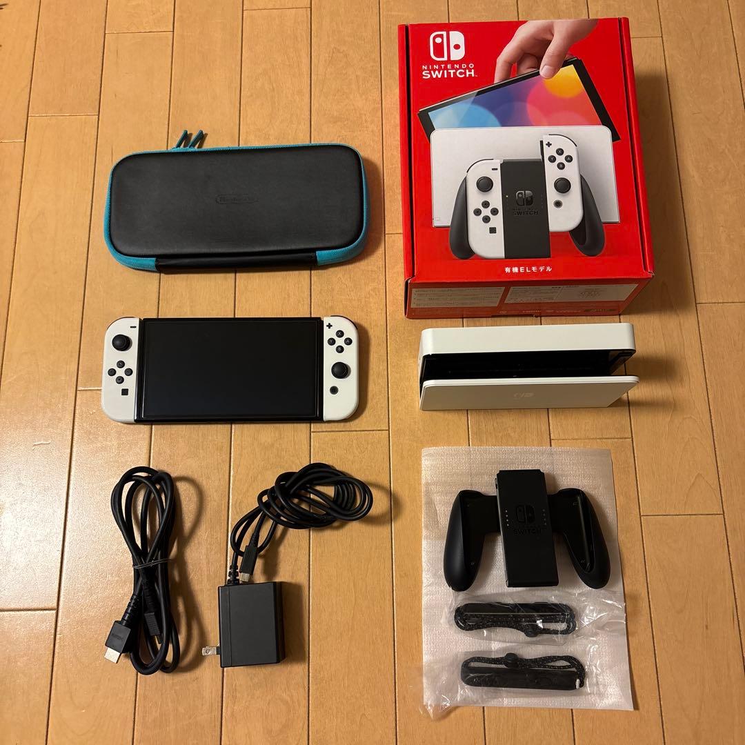 ニンテンドーSwitch本体有機EL Joy-Conホワイト美品