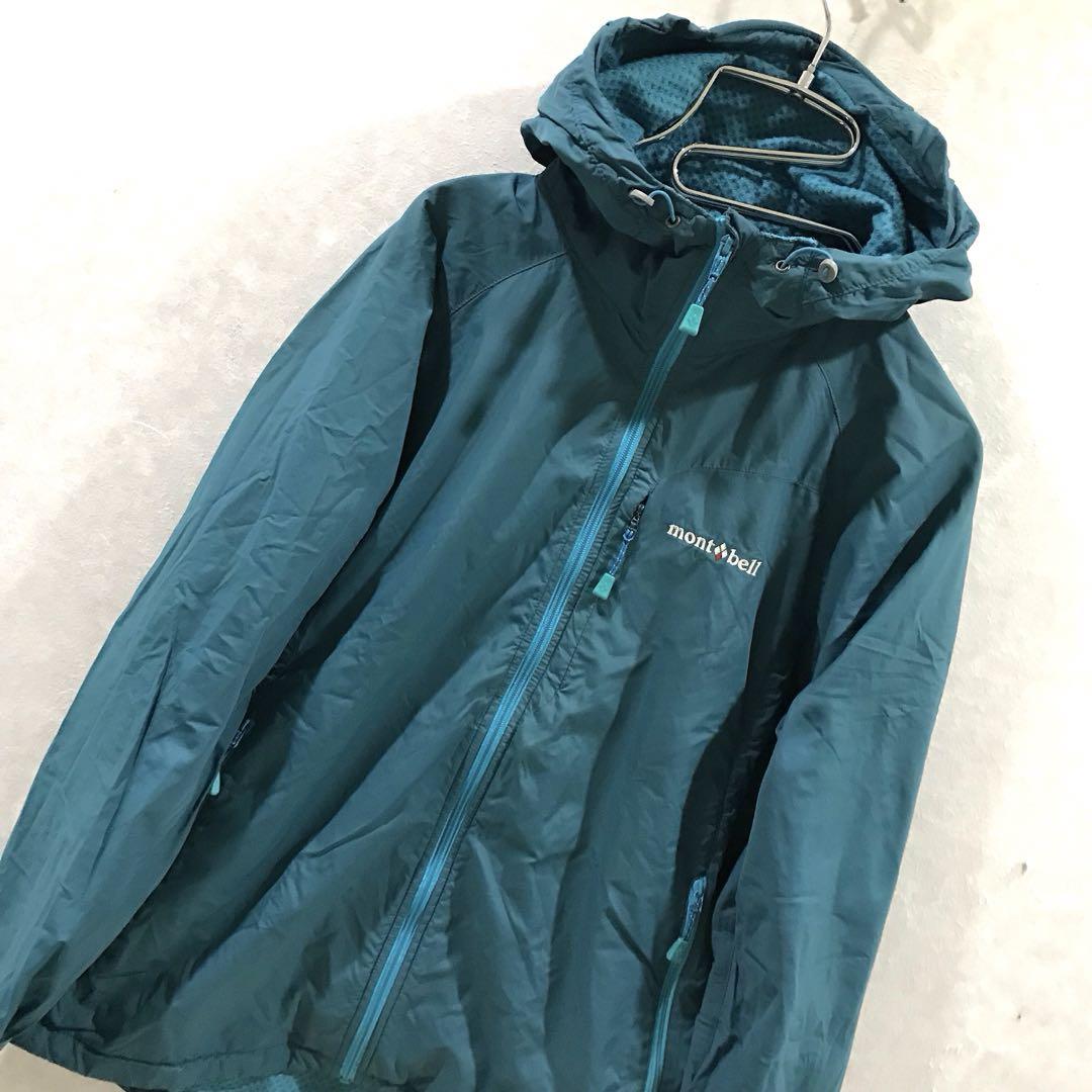 mont-bell マウンテンパーカー ブルゾン 裏地付き グリーン M