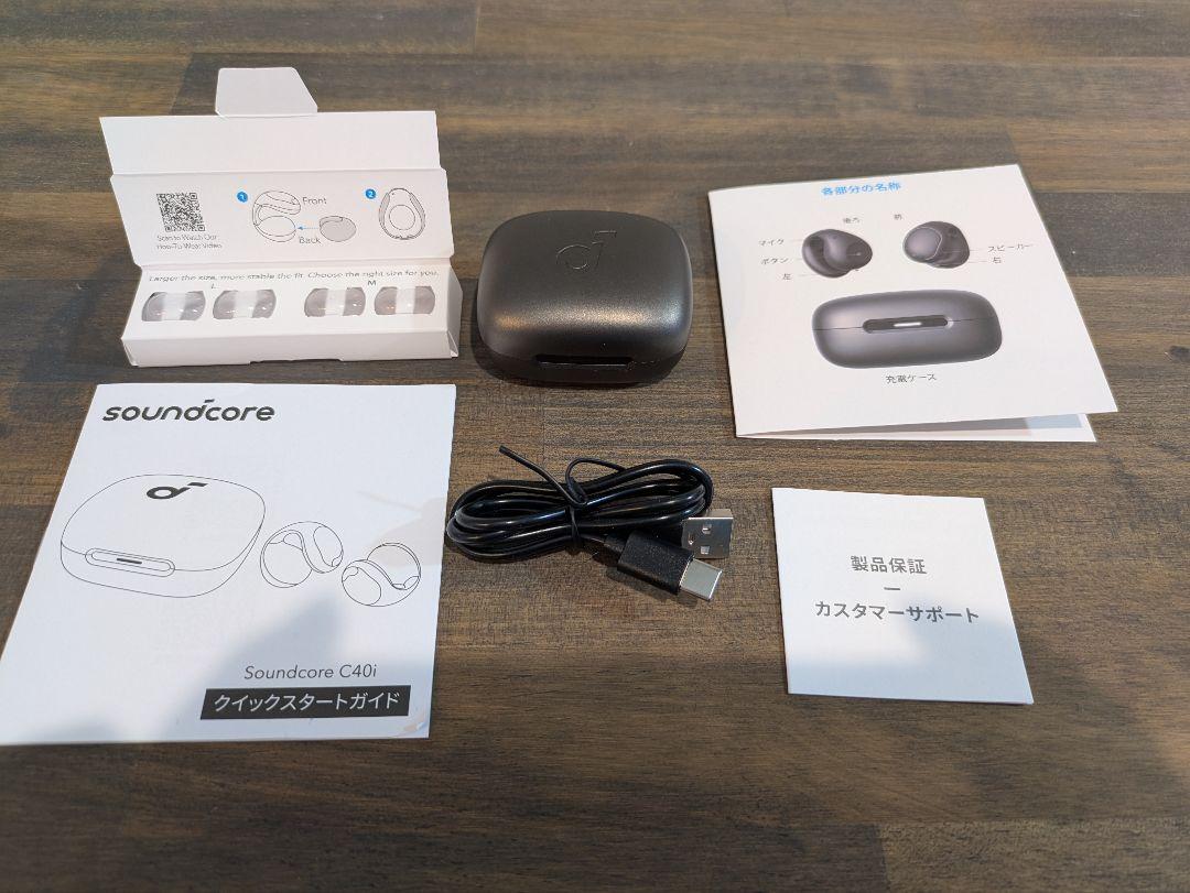 soundcore by Anker C40i ワイヤレスイヤホン イヤーカフ