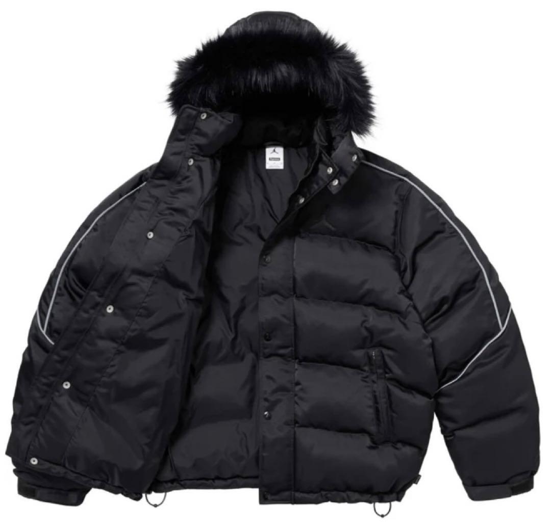 即発送 Supreme Jordan Puffer Jacket ダウン 黒 L
