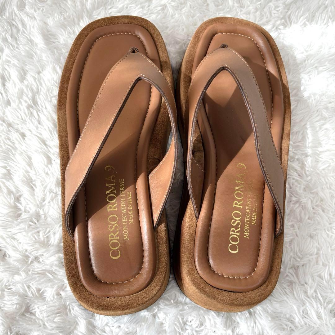 CORSO ROMA,9 サンダル ROMA 9 / GIGLIO02 厚底トングサンダル