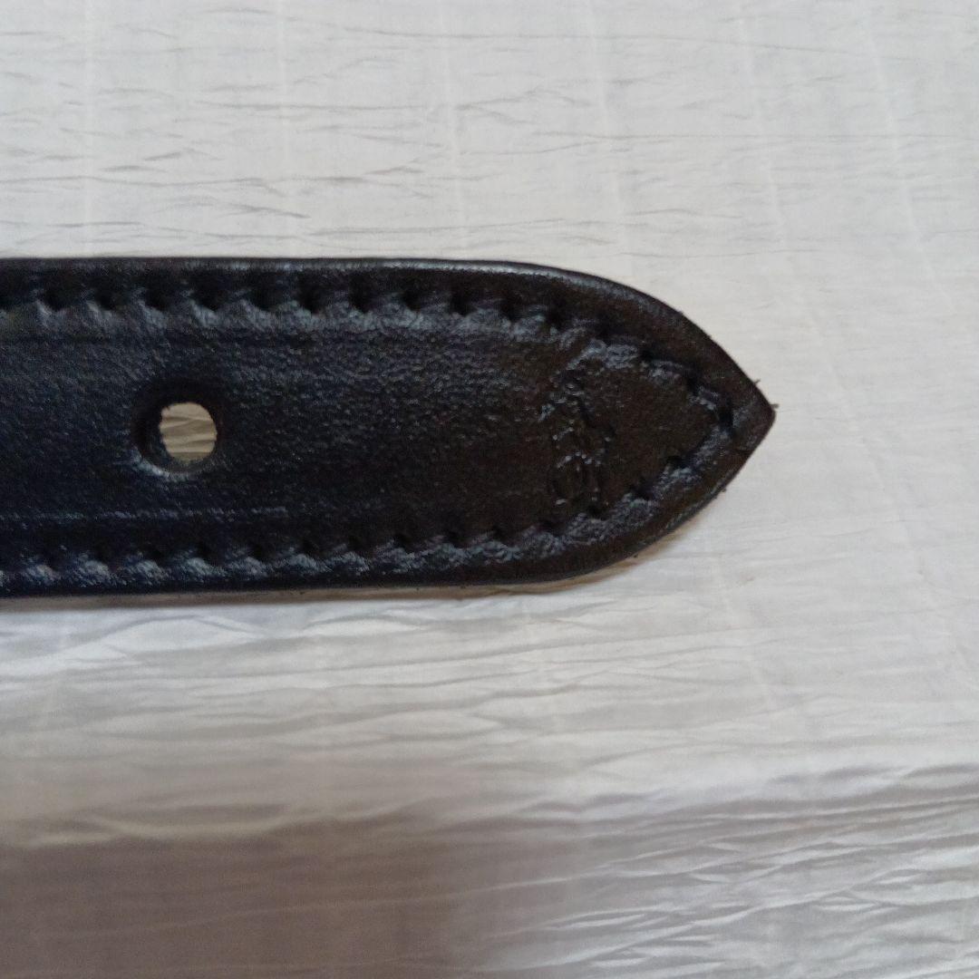ポロラルフローレン 黒のレザー編み込みベルト 新品　未使用