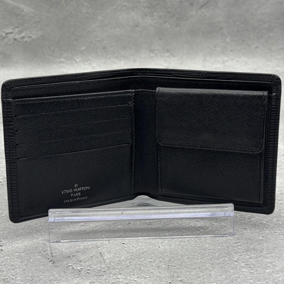 ✨LOUIS VUITTON✨折り財布　ポルトフォイユ・マルコ　エピ　ブラック LOUIS VUITTON ルイヴィトン ポルトフォイユ・マルコ エピ