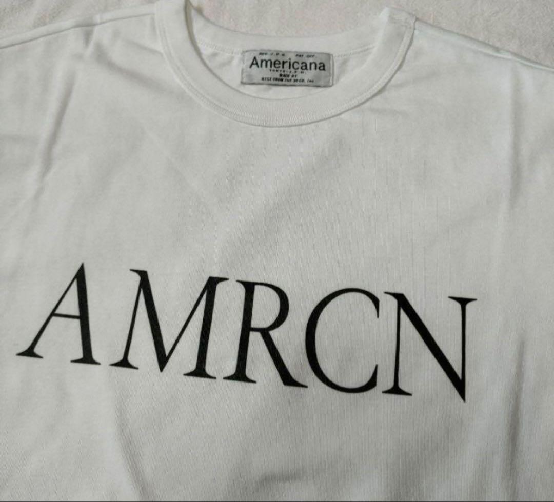 Deuxieme ClasseアメリカーナAMRCN Tシャツホワイト