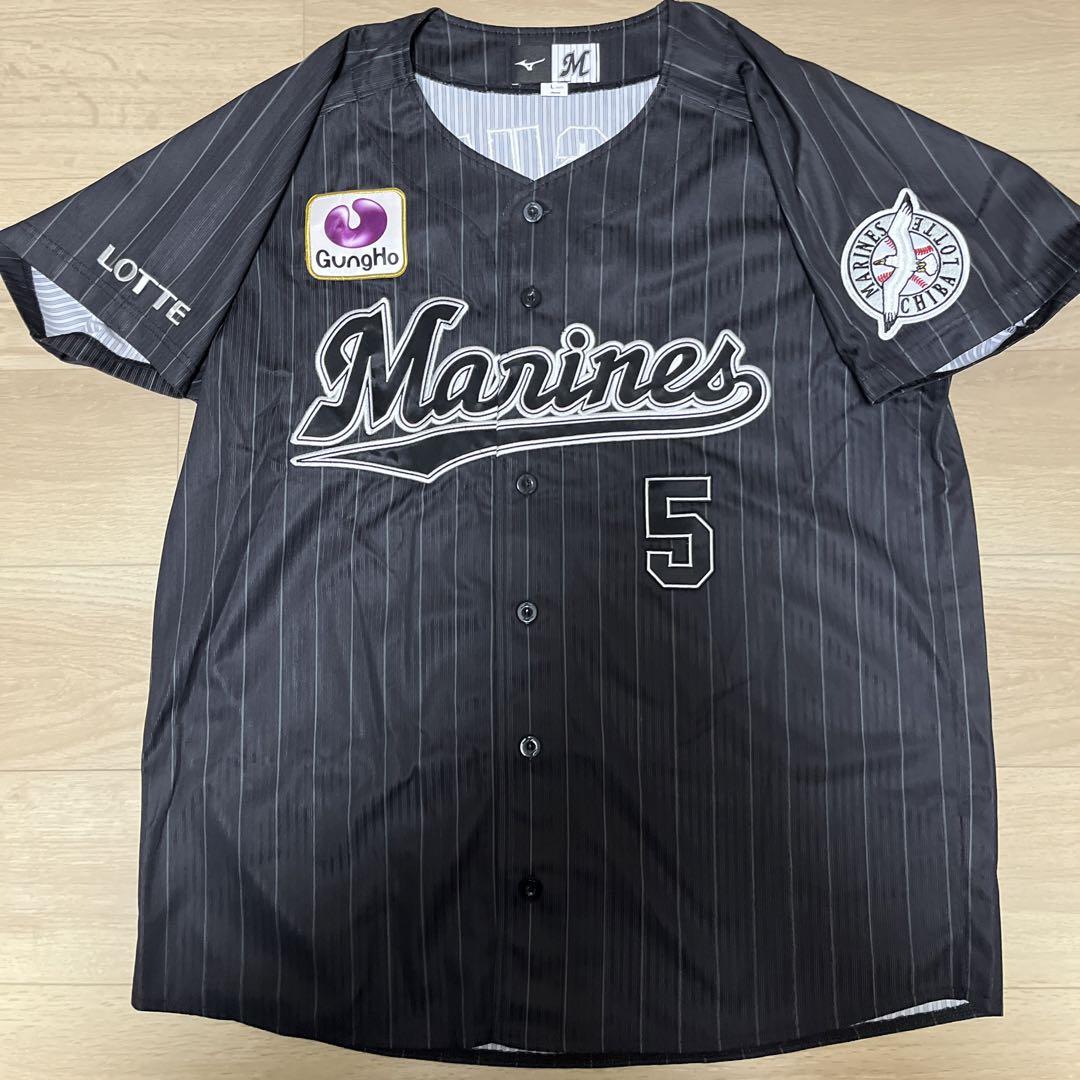 千葉ロッテマリーンズ　ビジターユニフォーム　安田 千葉ロッテマリーンズビジターユニフォーム安田