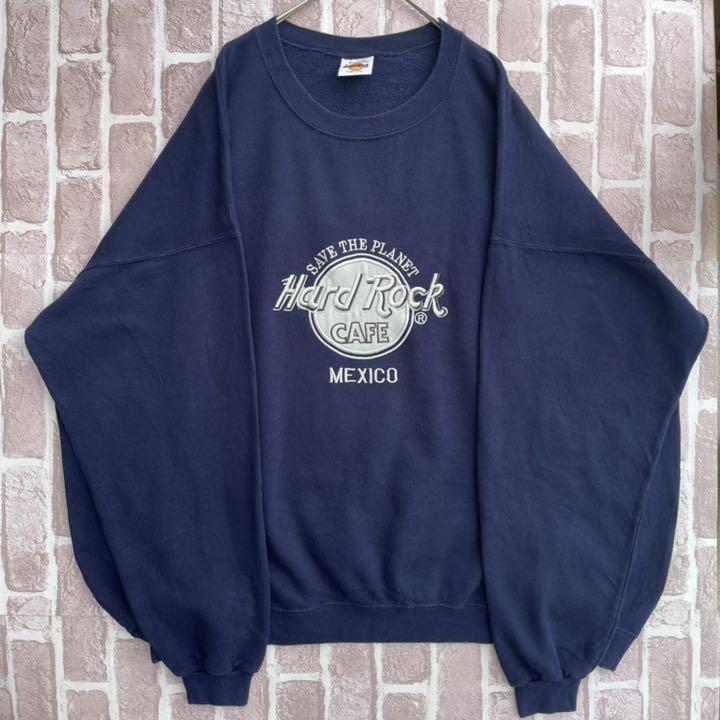 アウトレット送料無料】 《USA製》ハードロックカフェ メキシコ 太アーム ビッグ刺繍 スウェット XL:セール価格【公式】 アウトレット送料無料】 《USA製》ハードロックカフェ メキシコ 太アーム ビッグ刺繍 スウェット XL:セール価格【公式】
