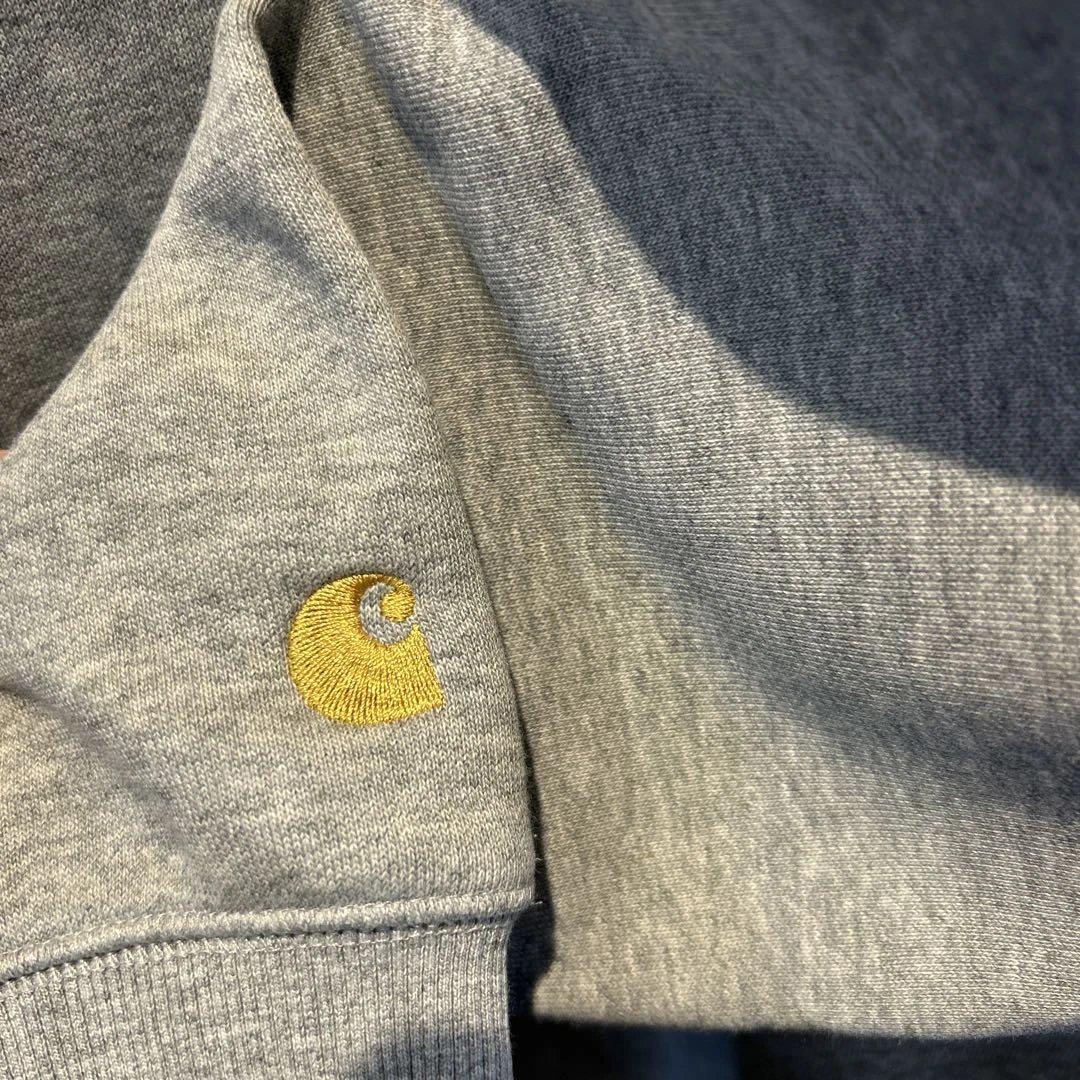 #700 carhartt カーハート　グレー　刺繍　ゴールド　M