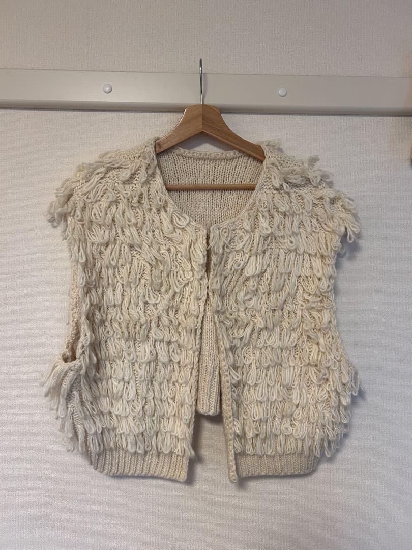 美品　ループヤーンニットベスト＊Ungrid