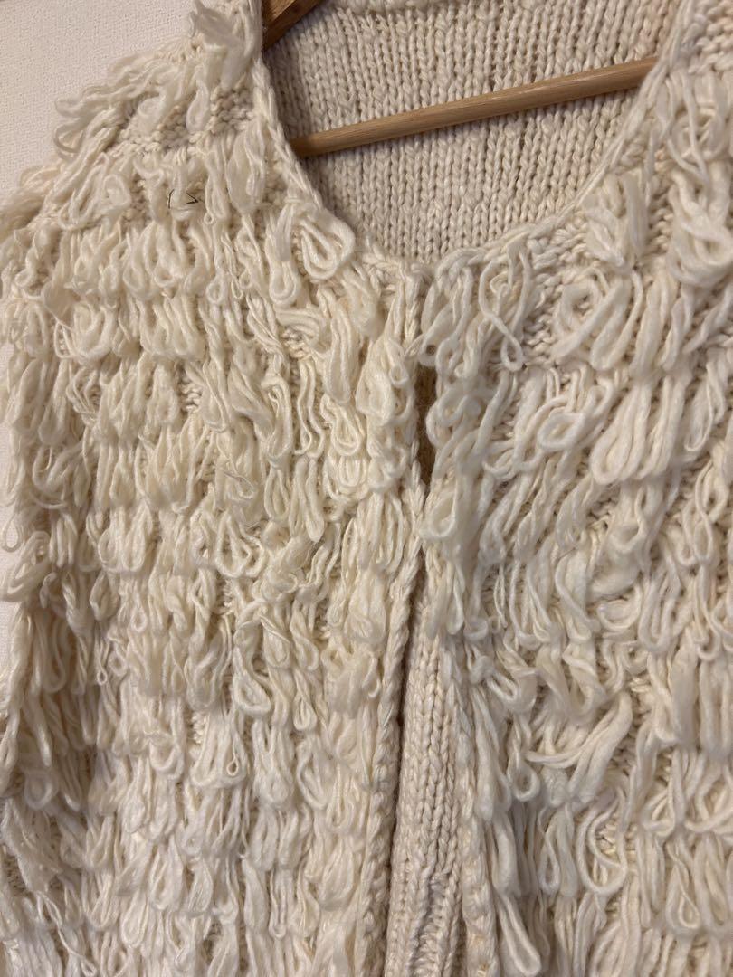 美品　ループヤーンニットベスト＊Ungrid