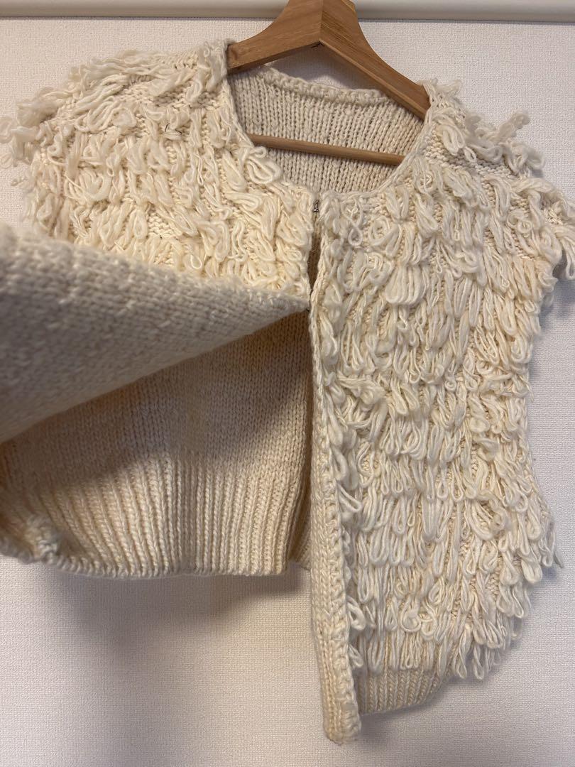 美品　ループヤーンニットベスト＊Ungrid