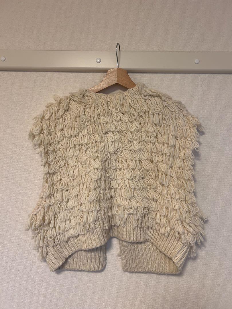 美品　ループヤーンニットベスト＊Ungrid