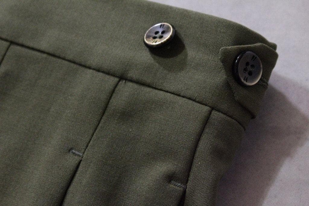 PT TORINO★新品７万円ピーティートリノ２プリーツウールパンツ48オリーブ